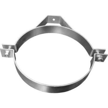 US DUCT US Duct Hat Style Saddle Hanger, 8" Diameter, Galvanized HSH08.G